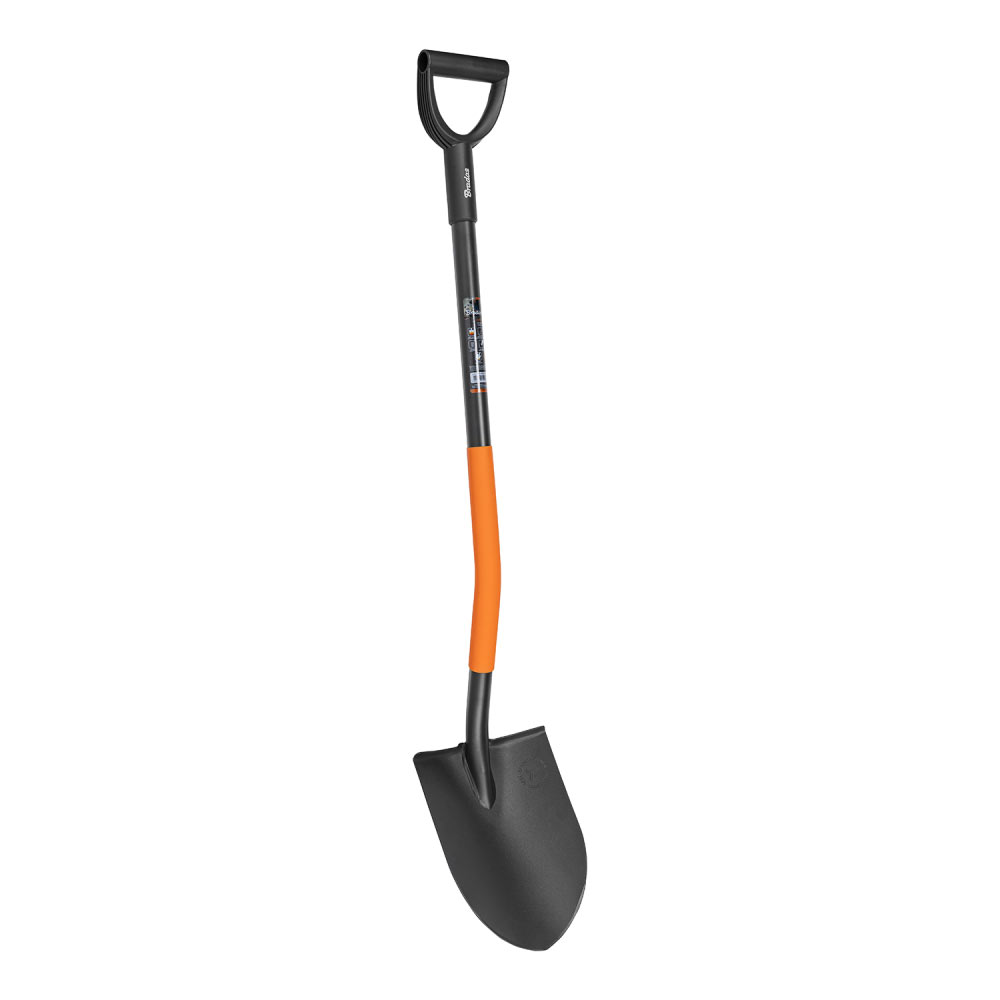 Кругла гостра лопата із загартованим полотном, TERRON, KT-V2221
