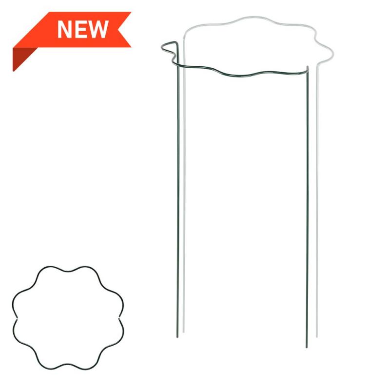 Хвиляста кільцева опора для рослин 1/2 кола, Ø 30 см, висота 85 см, TYRP4F3085