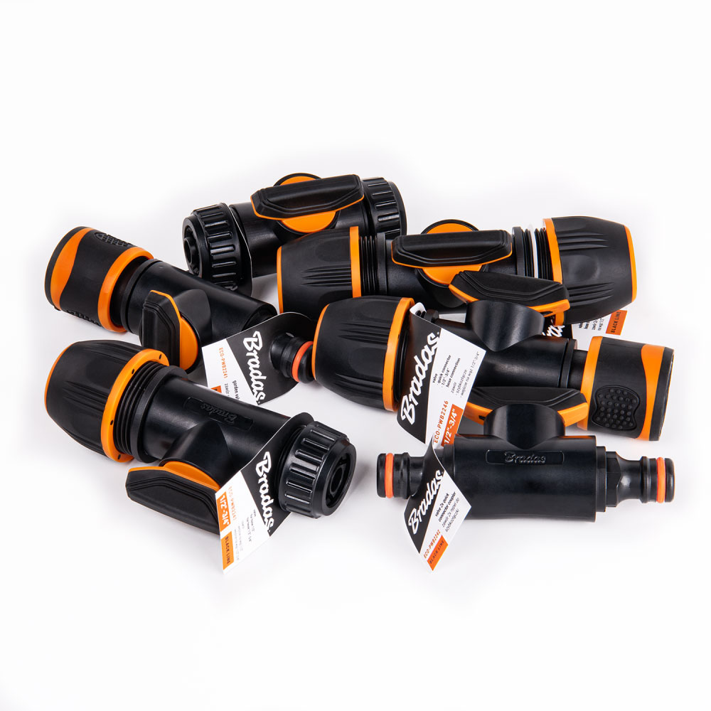 Універсальна муфта з краном 3/4", 5/8", 1/2", BLACK LINE, ECO-PWB2248 - фото 3