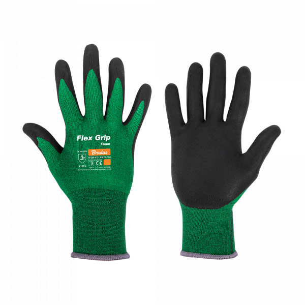 Купить рукавички захисні flex grip foam, нітрил, розмір 8, rwfgf8