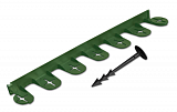 Бордюр газонный PALISGARDEN 75м, набор-125 элементов / 60 см*38мм+300 колышков GeoPEG, зеленый, OBP1201-075GR ➤ Цена поставщика.