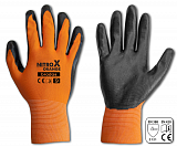 Купить рукавички захисні nitrox orange нітрил, розмір 9, rwno9