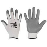 Купить рукавички захисні nitrox white нітрил, розмір 9, rwnwh9