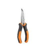 Вигнуті плоскогубці MASTER GRIP 165 мм, нікельовані, HOME & GARAGE, DIY-PL1213/6