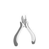 Бокові кусачки MINI 110 мм, нікельовані, WHITE LINE, DIY-PLWL2011/4