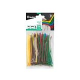 Стяжки кабельні пластикові 2,5x150мм, 100 шт. COLOUR MIX, TSM51125150