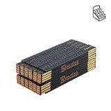 Лінійка розкладна, дерево, 2м, пружина, чорний, DIY-MFW21BK/12BOX