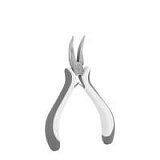 Вигнуті плоскогубці MINI 125 мм, нікельовані, WHITE LINE, DIY-PLWL2013/4