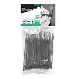 Стяжки кабельні пластикові 3,6x200мм, 100 шт. GRAY, TS1136200GY