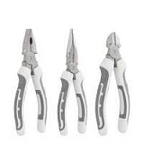 Набір плоскогубців PRO, 3 штуки, нікельовані, WHITE LINE, DIY-PLWL13/1SET