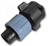 Старт-конектор короткий для крапельної стрічки в плаский шланг, DSTA11-02L купить с доставкой