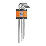 Набір шестигранних ключів HEX 1,5 - 10 мм, 9 шт., екстра довгі, DIY-HKH31-EL/B