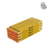 Лінійка розкладна, дерево, 1м, пружина, жовтий, DIY-MFW11YL/24BOX