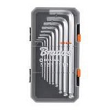 Набір шестигранних ключів HEX 1,5 - 10 мм з кулькою, 9 шт., довгі, DIY-HKB31-LO/BOX