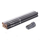 Набір будівельних олівців з точилкою HB  TRIANGLE, 180мм, 6 шт., DIY-PCWL2TR18/S6B