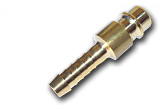 Штуцер "тато" з ніпелем на шланг 1/4" - 6 мм, латунь, ESSK, GK1301S