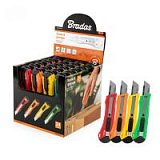 Ніж для шпалер із ламаним лезом, лезо 18 мм, набір 24 шт., різнокольорові, DIY-KN1828/SET