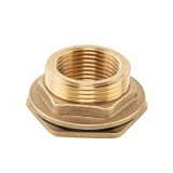 Купить втулка для бака рв 3/4" - рз 1" з гайкою та прокладкою 1", brass, br-p34100 в Украине.